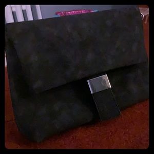 Justfab, black, suede purse